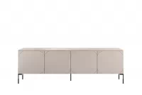 RTV skrinka Sonatia 200 cm štvordverová na kovových nohách - kasmír TV skrinka Sonatia 200 cm štvordverová na kovových nohách - kašmír