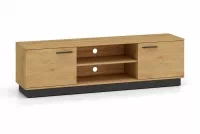 Dulap TV Stivio 170 cm - stejar stilat / negru Dulap TV Stivio 170 cm - stejar stilat / negru