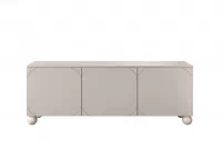 Moderní TV stolek Sonatia II 150 cm na kulatých nožkách - kašmír skříňka RTV třídveřová Sonatia II na nogach kulach 150 cm - kašmír