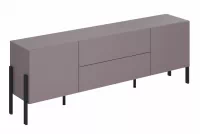 Dulap TV Wezilo 40 cu sertare 204 cm - prun / negru Picioare Dulap TV Wezilo 40 cu sertare 204 cm - prun / negru Picioare