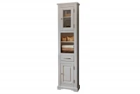 Skříňka vysoká do koupelny Romantic 800 vysoká Skříňka dřevěná v barevném odstínu bílém