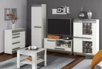 Komplet nábytku Blanco 7 - Borovica sNiezna / new grey Komplet nábytku do obývacej izby Blanco 7 - Borovica sNiezna / new grey - 6 elementow