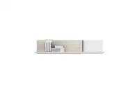 Študentská nábytková zostava Lumo II s posteľou 120x200 cm - dub wilton biely / biely lux / antracit Komplet nábytku mlodziezowych Lumo II z lozkiem 120x200 cm - Dub wilton biela / biela lux / Antracytová