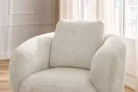 Čalouněný set Finezal - pohovka 2místná + otočné křeslo Komplet čalouněná Pohovka Finezal 2-os + Křeslo obrotowy