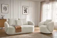 Čalouněný set Finezal - pohovka 2místná + křeslo Komplet čalouněná Pohovka Finezal 2-os + Křeslo