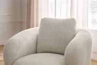 Čalouněný set Finezal - pohovka 3místná + otočné křeslo Komplet čalouněná Pohovka Finezal 3-os + Křeslo obrotowy