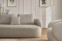 Čalouněný set Finezal - pohovka 3místná + otočné křeslo Komplet čalouněná Pohovka Finezal 3-os + Křeslo obrotowy